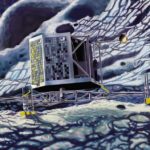 Rosetta orbits comet with lander on its surface e1415866116622 رشيد أول مسبار على سطح مذنب مجلة نقطة العلمية