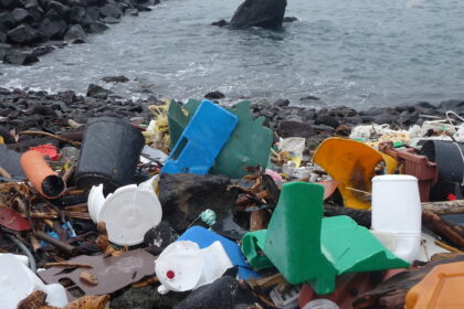 plastic debris that has washed up along the shore of the azores photo courtesy of 5 gyres e1419868470669 النفايات البحرية البلاستيكية تهدد بكارثة بيئية حقيقية مجلة نقطة العلمية