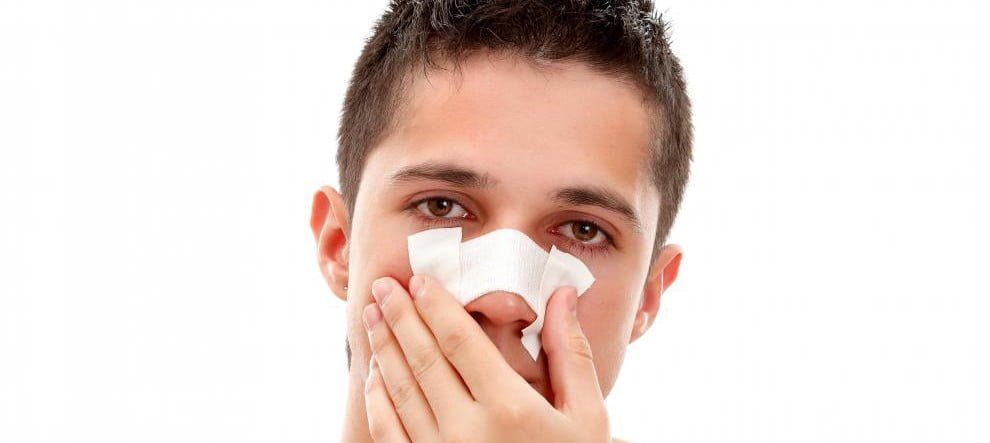 Young Man With Sterile Bandage Over Nose E1439808307690 مجلة نقطة العلمية