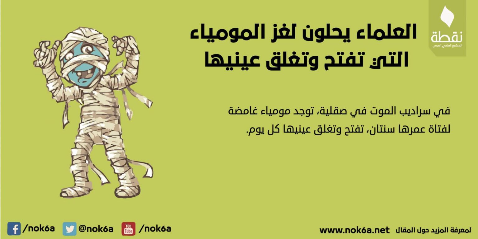 المومياء العلماء يحلون لغز المومياء التي تفتح وتغلق عينيها مجلة نقطة العلمية