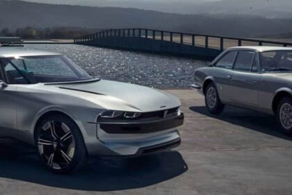 Peugeot e Legend Concept 2018 1024 07 22222 e1538468279308 بيجو تُعيد إحياء سيارة 504 كوبيه الكلاسيكية القديمة مجلة نقطة العلمية