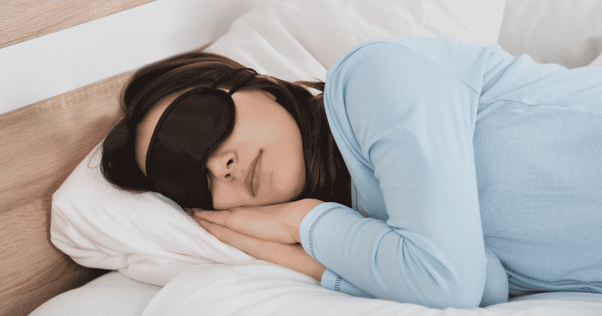 Woman Sleeping With Sleep Mask مجلة نقطة العلمية