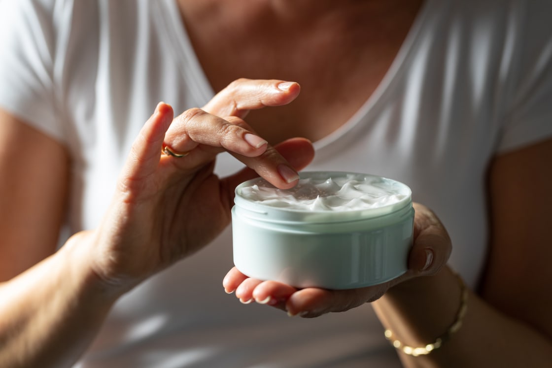 Picking Facial Cream With Finger From A Jar مجلة نقطة العلمية
