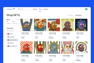 NFT SHOP منصة Coinbase تطلق سوقا لبيع وشراء الأصول الرقمية الفريدة NFT رسميا مجلة نقطة العلمية