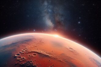 realistic image of Mars from the outside هل يمكننا العيش يوماً ما على المريخ؟ مجلة نقطة العلمية