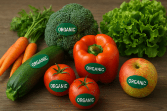 ChatGPT Image 16 مايو 2025، 12 59 44 ص هل الطعام العضوي فعلًا ذو قيمة غذائية أعلى؟ مجلة نقطة العلمية