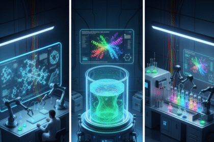 Gemini Generated Image eufw9peufw9peufw هل يقود الذكاء الاصطناعي عصرًا ذهبيًا جديدًا لصناعة الأدوية؟ مجلة نقطة العلمية