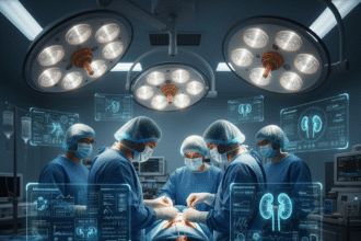 Gemini Generated Image qxtwepqxtwepqxtw اكتشاف طبي جديد يُمكن العلماء من صنع كلية تقبل كل فصائل الدم! مجلة نقطة العلمية