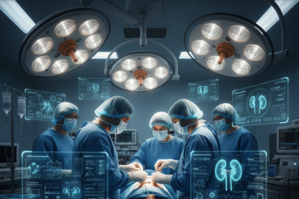 Gemini Generated Image qxtwepqxtwepqxtw اكتشاف طبي جديد يُمكن العلماء من صنع كلية تقبل كل فصائل الدم! مجلة نقطة العلمية