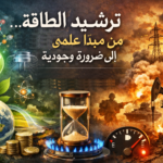 b0ab69e8 1592 4e80 a3e6 c5b42d5ff302 ترشيد الطاقة… من مبدأ علمي إلى ضرورة وجودية مجلة نقطة العلمية