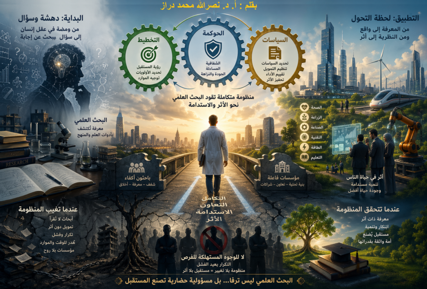 c041e4ab e651 4d96 a247 736abb6092ec البحث العلمى: من صناعة الأثر إلى إعادة إنتاج العجز مجلة نقطة العلمية