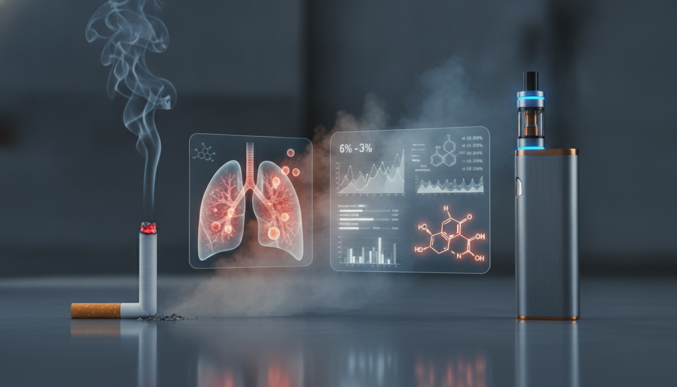 دراسة ضخمة تلمح إلى مخاطر الانتقال من سجائر التبغ إلى السجائر الإلكترونية (Vapes) 1 بين سحب الدخان التقليدي وبخار السجائر الإلكترونية؛ تظل خلايا الرئة الضحية الأكبر لوهم البدائل الآمنة، حيث تؤكد الأبحاث الحديثة أن الإقلاع التام هو الملاذ الوحيد للنجاة من الأورام الخبيثة.