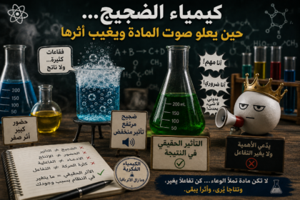1 كيمياء الضجيج... حين يعلو صوت المادة ويغيب أثرها مجلة نقطة العلمية
