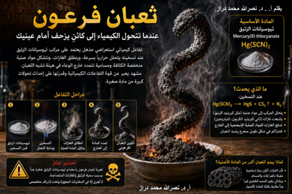 2ec7b0b8 ad49 47d2 a1fc e9372bcf48c6 ثعبان فرعون… عندما تتحول الكيمياء إلى كائنٍ يزحف أمام عينيك مجلة نقطة العلمية