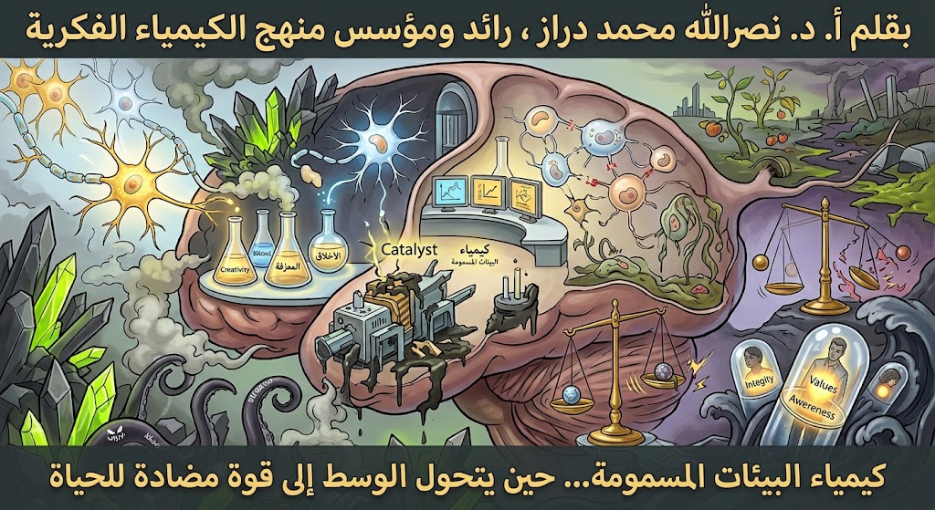 كيمياء البيئات المسمومة… حين يتحول الوسط إلى قوة مضادة للحياة 1 127db013 584f 4ad4 9803 447fccf67bf9 كيمياء البيئات المسمومة… حين يتحول الوسط إلى قوة مضادة للحياة مجلة نقطة العلمية